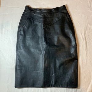 Vintage Outerbound Leather skirt